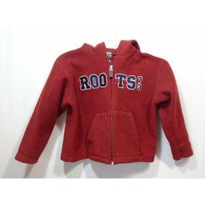 Roots Canada Hoodie Girls Long Sleeve Red Full Zip